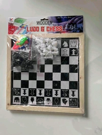 Generic Wooden Ludo & Chess