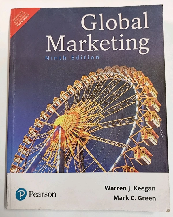 Pearson Second Hand - Global Marketing , Ninth Edition 