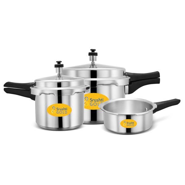 Srushti gold pressure cooker 3 litre sale