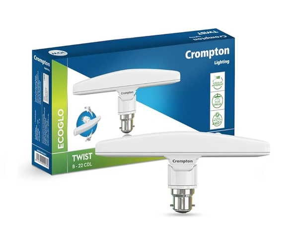 Crompton 10W Led Twist Bulb - B22 - 6000k
