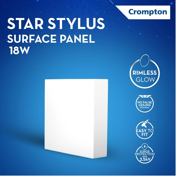 Crompton STYLUS SQUARE SURFACE LED PANEL CROMPTON - 18W
