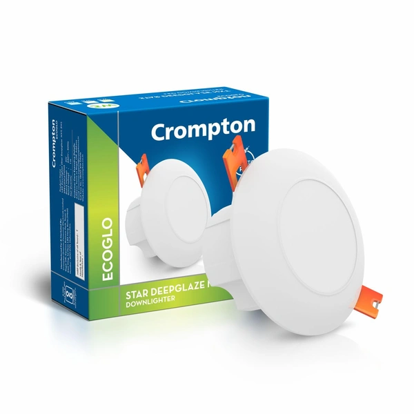 Crompton 3W Led Downlight Star Deep Glaze Pro - 6000K