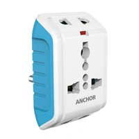 Anchor 6A 3 Pin Multiplug Adaptor with Surge Protection - 22843 Anchor