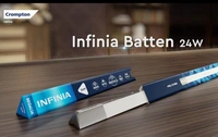 Crompton Infinia 24W 4Ft Led Triangular Shape, Chrome Finish Batten Crompton