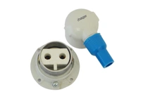 Hager Single Phase Metal Plug 20A 2P+E IP44 Hager - VZ131I - 