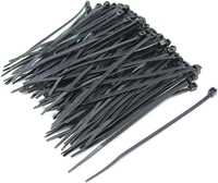 200MM Cable Tie / Wire Tag (Pack Of 100) - Black