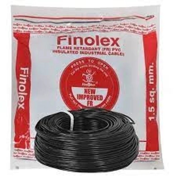Finolex 1.5 Sqmm FR Wire 180Mtr - Black