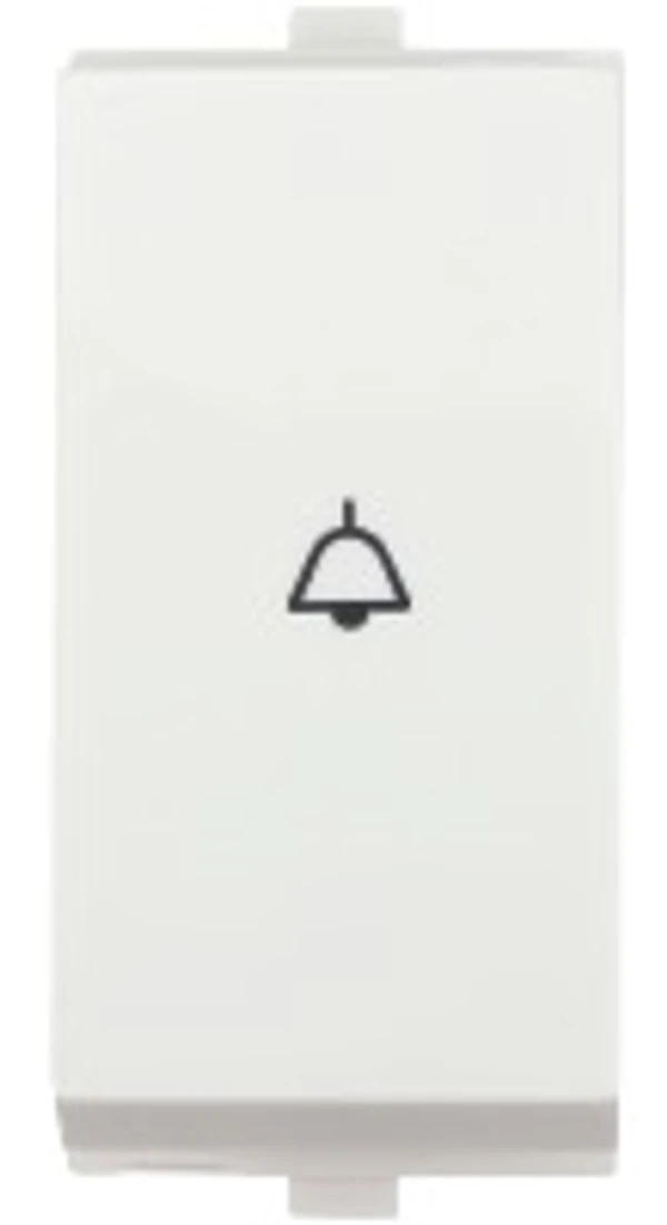 Anchor Penta Modular 6A Bell Push 1M - 65003 White - White