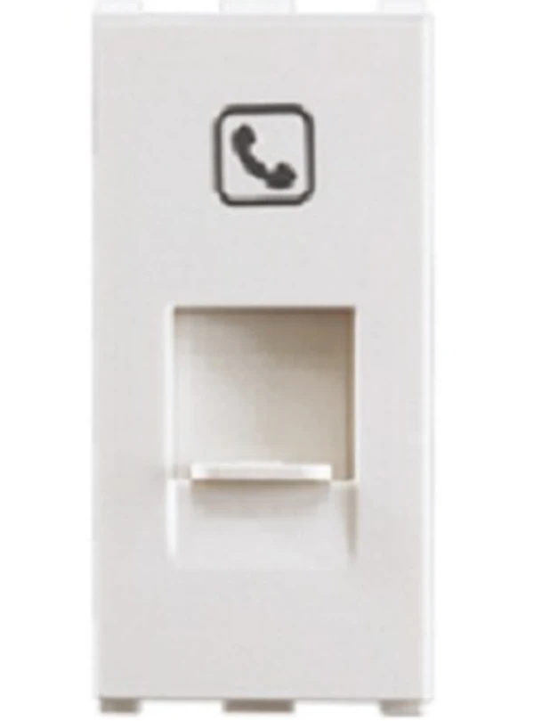 Anchor Penta Modular RJ11 Tel Jack 1M 65610- White - White