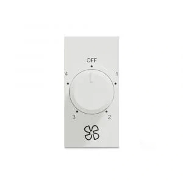 Schneider Unica Pure - 4 Step Fan Regulator, 1 Module