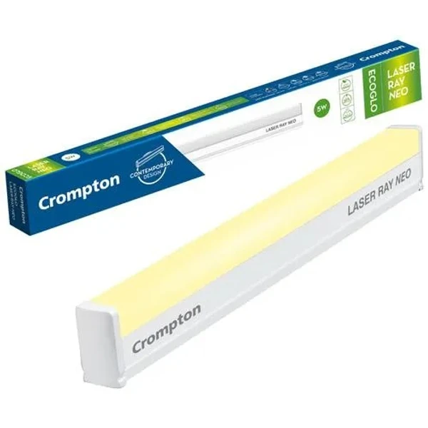 Crompton 5W 1Ft Led Batten Laser Ray Neo 6k