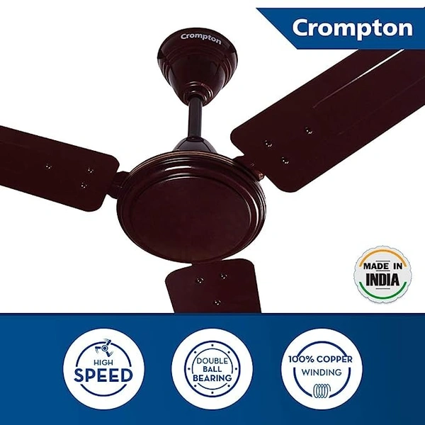Crompton 1200MM Ceiling Fan Star Drift 1 Star - Brown