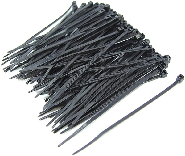 350MM Cable Tie / Wire Tag (Pack Of 100) - Black