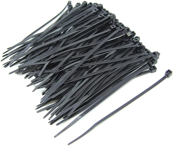 Nylon Cable Tie / Wire Tag 300MM (Pack Of 100) - Black