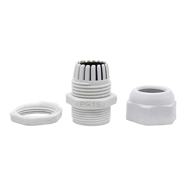 PG Nylon Cable Glands Screw Joints for Enclosure Wires Plastic - PG 19