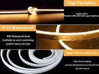 Neon Flexible Strip Led Light 5Mtr with adaptor cord - Warm White