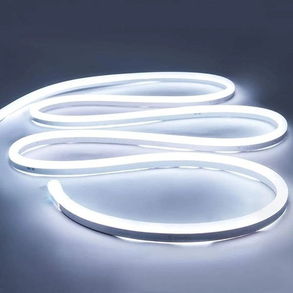 Neon Flexible Strip Led Light 5Mtr with adaptor cord - White