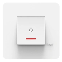 Hager 6A 2M Bell Push White - WSNBP12