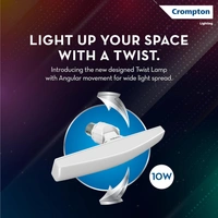 Crompton 10W Led Twist Bulb - B22 - 6000k
