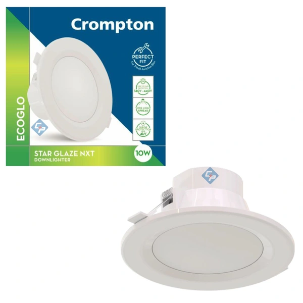 Crompton 10W 6k Junction Box LED Downlight Star Glaze NXT Crompton - 6000K - CDL