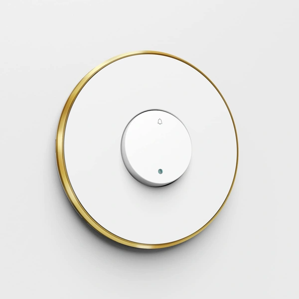Anchor  6A 2M Door Bell Push -Saturn Misty Gold, 8426
