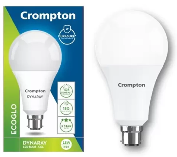 Crompton 18W Led Bulb 6K - B22