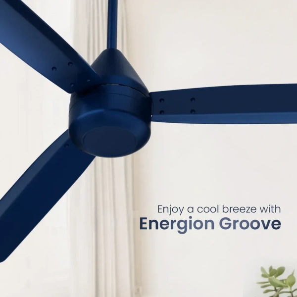 Crompton Energion Groove Ceiling Fan- Majolica Blue