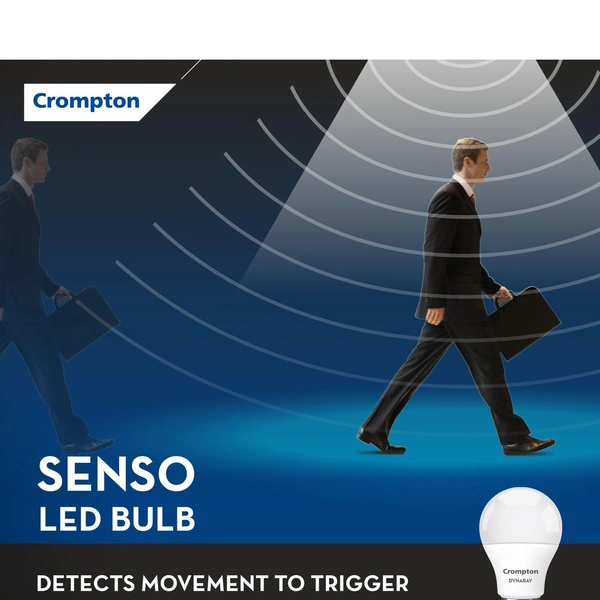 Crompton 9W Motion Sensor LED Bulb - 6000k