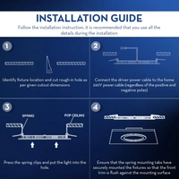 Crompton Led Star Slim Recess Panel Square - 6k - 3W - 3" Cutting