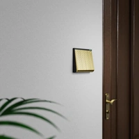 Anchor 6A 2M Door Bell Push -Oyster Princess Crown Gold - 8425