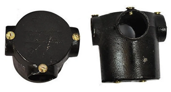 19MM 3Way MS Metal Deep Junction Box (Dozen) - 19MM - 3Way