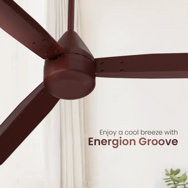 Crompton Energion Groove Ceiling Fan- Brown