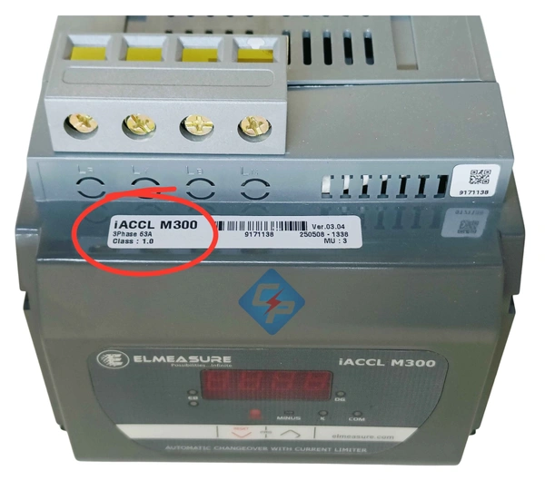 Elmeasure 63A Three Phase ACCL (Automatic Phase Changeover with Current Limiter)