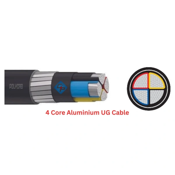 Polycab 120 Sqmm x 4 Core Aluminium Armoured UG Cable 1100v Polycab