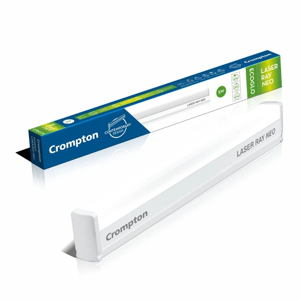 Crompton 5W 1Ft Led Batten Laser Ray Neo 6k