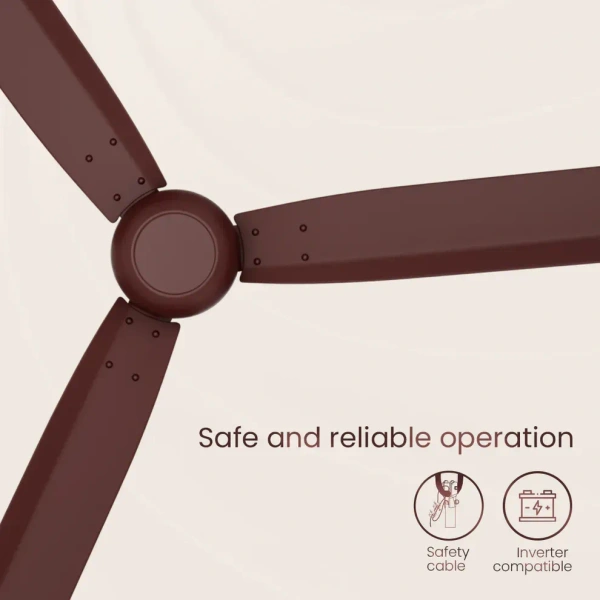 Crompton Energion Groove Ceiling Fan- Brown