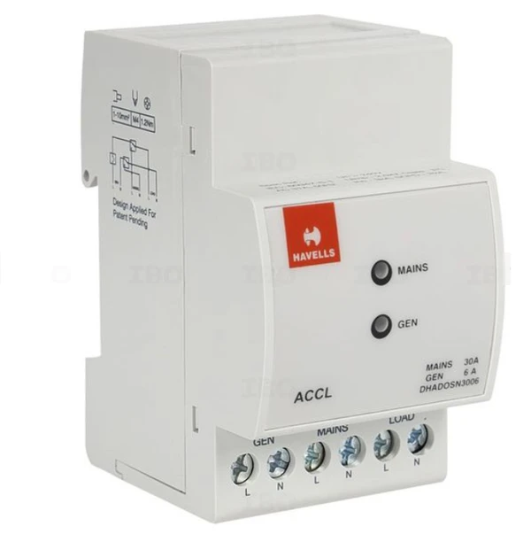 Havells ACCL 3M - Automatic Changeover & Current Limiter - GEN - 6A