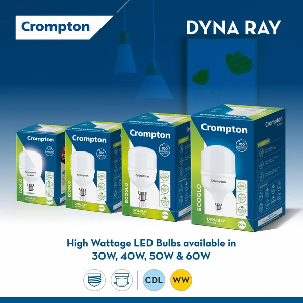 Crompton 40W High Wattage Led Bulb 6K - B22