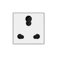 Hager 6 / 16A Socket White Protruded - WSNSK42