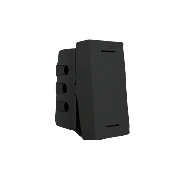 Hager 6A 2 Way Switch anthracite - WSNBP11A - Black - Anthracite