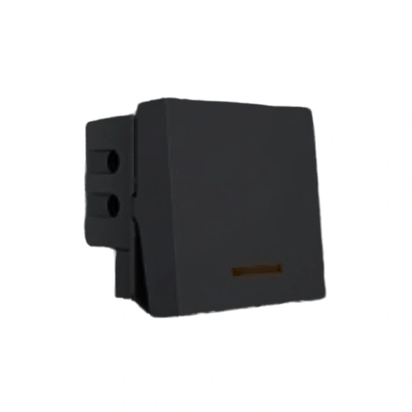 Hager 32A DP 1 way Switch anthracite - WSNSL92A - Black - Anthracite