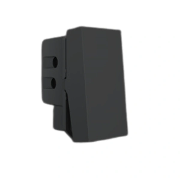 Hager 6A 1 Way Switch anthracite - WSNSW11A - Black - Anthracite