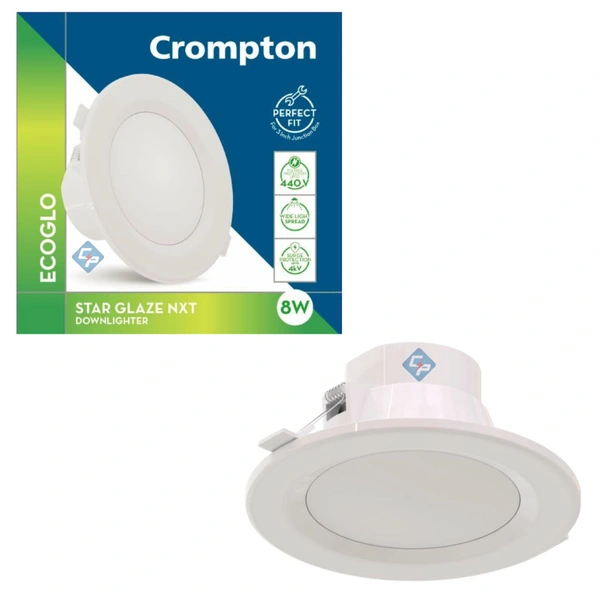 Crompton 8W 3k Junction Box Led Downlight Star Glaze NXT Crompton - 3000K - WW