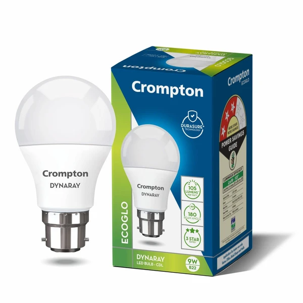 Crompton 9W B22 Cool Day White Led Bulb 6K