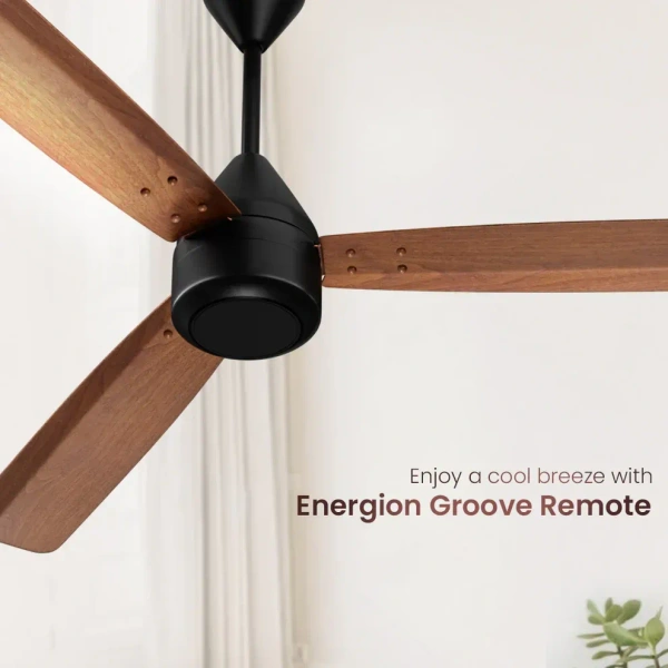 Crompton Energion Groove Ceiling Fan- Dark Cherrywood