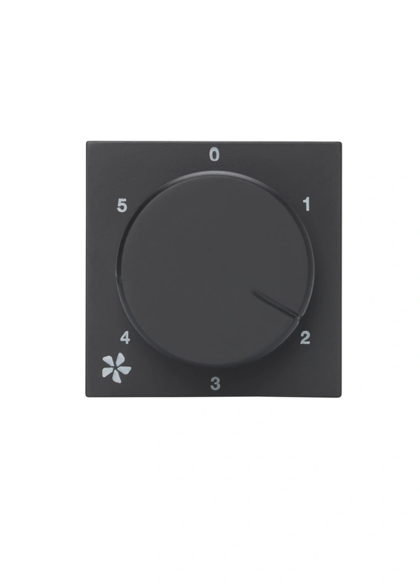 Hager 120W fan regulator Anthracite Black - (WSNFC22A) Hager - 