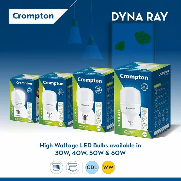 Crompton 50W High Wattage Led Bulb 6K - B22