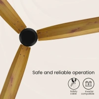 Crompton Energion Groove Ceiling Fan- Light Pine
