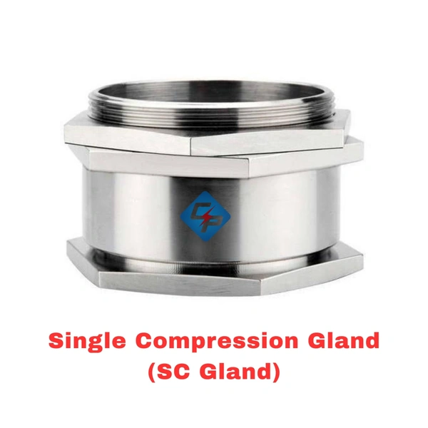 100MM 4" Single Compression Brass Cable Gland - (4") 100MM