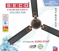 Seco 1200MM Seco Ceiling Fan 2 Star - Smoke Brown